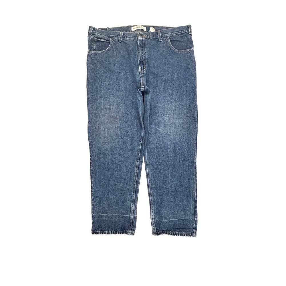 Faded Glory Original Straight Leg Men's size‎ 42x30 Dark Wash Blue Denim jeans